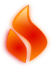 Glossy Flame Clip Art